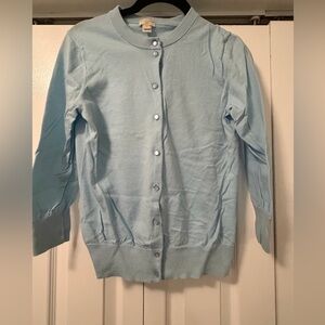 J. Crew Light Blue Button-Front Women's Cardigan
